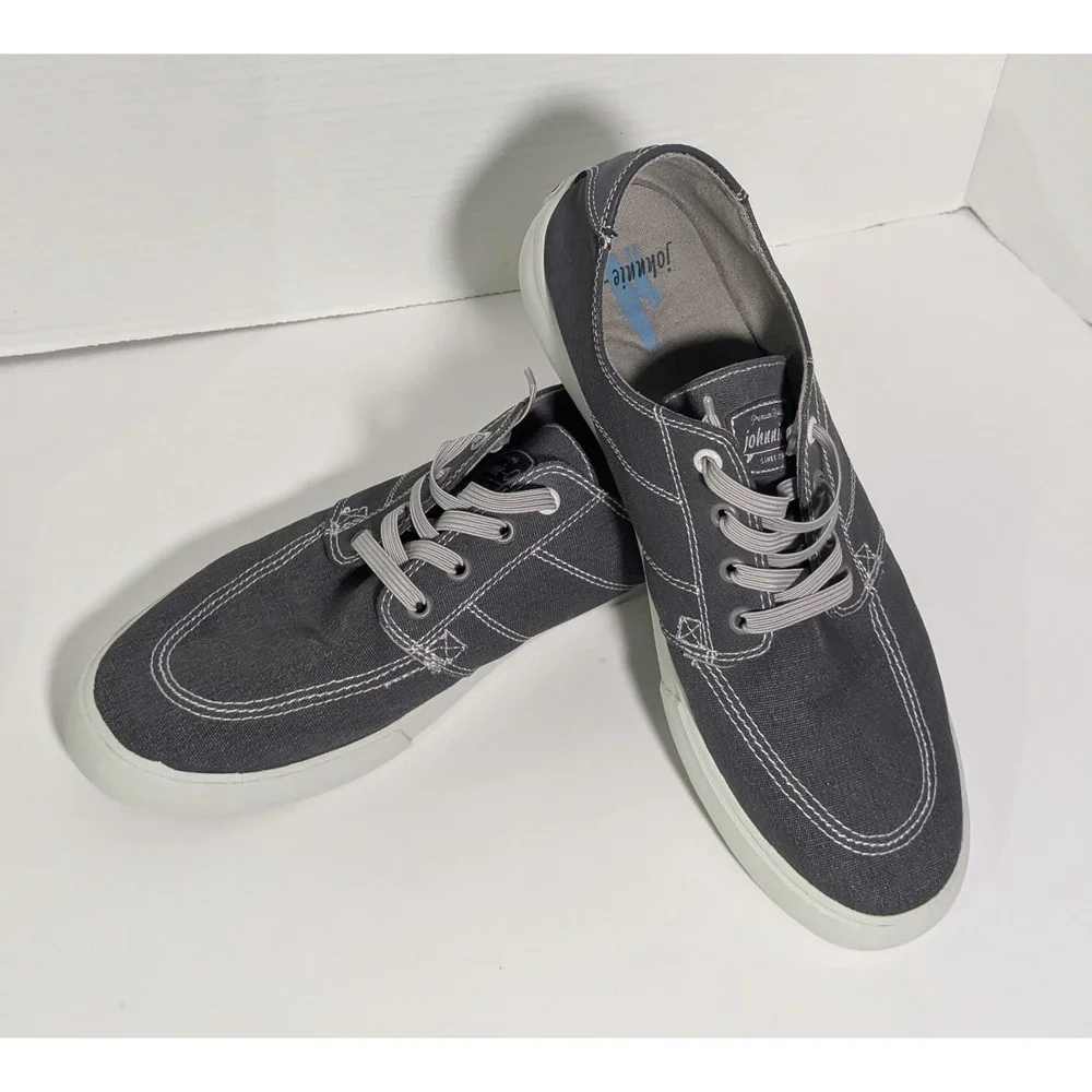 Johnnie-O Santa Cruz Boat Shoe Sneaker Beach Fishing Men's Size 11M Gray